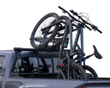 Bike Rack Bed Mount; Holds 2 Bikes Vertically; Cradle System With Straps; Non-Foldable; Texture Black Powder Coated; Aluminum; Additional Bike Rack Cradles Are Sold Separately To Carry Up To 4 Bikes