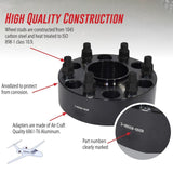 Wheel Adapter 8 x 165.1 Millimeter/ 8 x 6.50 Inch Axle Bolt Circle; 8 x 180 Millimeter/ 8 x 7.08 Inch Wheel Bolt Circle; Hub Centric; 14 Millimeter x 1.5 Thread Size Studs; 117.00 Inside Diameter Hub Size/ 124.10 Outside Diameter Hub Size; 2 Inch Thick; B