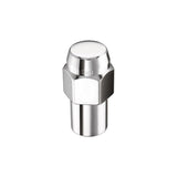Lug Nut 12 Millimeter X 1.5 Thread Size; 0.746 Inch Regular Mag Shank With 1.06 Inch Round Center Hole Washer; Extra Long Lug; Use With Aluminum Wheels; 1.65 Inch Overall Length; 13/16 Inch Wrench Size; Chrome Plated; Steel; Set Of 4