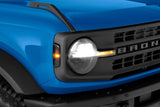 Headlight Cover Full Cover; Without Design; Smoke; Acrylic; Set Of 2; With Two Corner Marker Cover/ Mounting Hardware