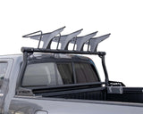 Bike Rack Bed Mount; Holds 2 Bikes Vertically; Cradle System With Straps; Non-Foldable; Texture Black Powder Coated; Aluminum; Additional Bike Rack Cradles Are Sold Separately To Carry Up To 4 Bikes