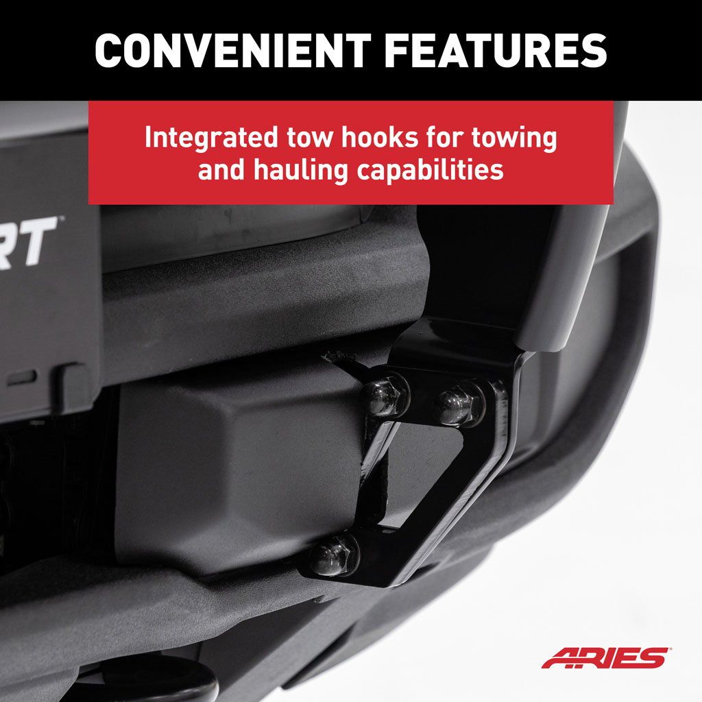 Grille Guard Powder Coated; Black; Steel; With Brush Guard; Without Skid Plate; Without Step Plate