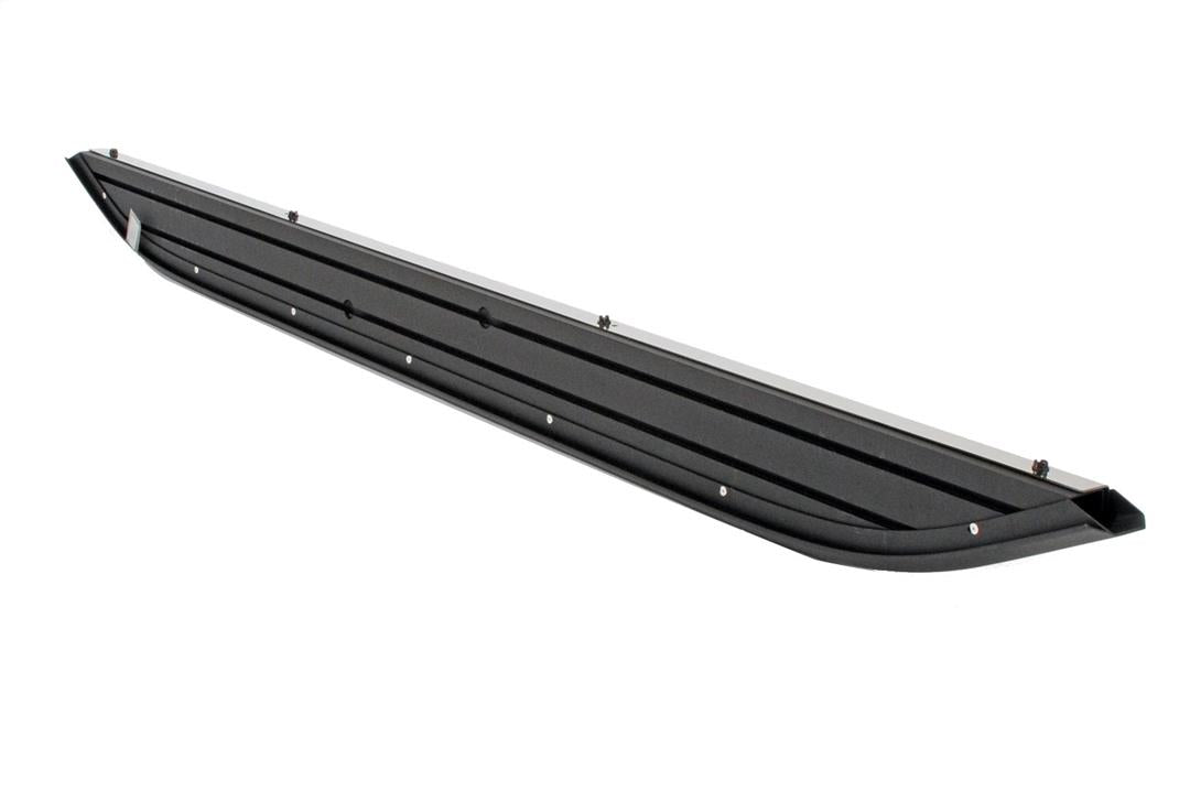 Running Board Powder Coated; With Black Trim; Stainless Steel; Unlighted; Requires Running Board Mounting Kit Depending On Application Only If Listed