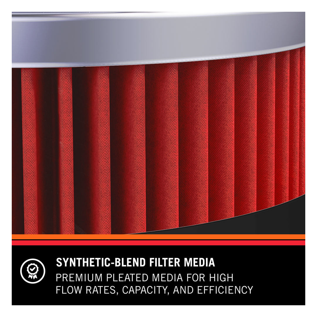 Oil Filter Cartridge Style; High Flow Premium Media; Without Anti Drain Back Valve; Without Bypass Valve; Without Removal Nut; 1.969 Inch Outside Diameter x 1.438 Inch Height; Orange; Nitrile Rubber Gasket