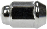 Lug Nut OE Replacement; 1.417 Inch Overall Length; 19 Millimeter Hex Size; 60 Degree Conical Seat; Boxed; Chrome; Closed End; Direct Replacement; Dome Top Capped Nut; M12-1.50 Thread Size; Right Hand Thread; Set of 10; Steel