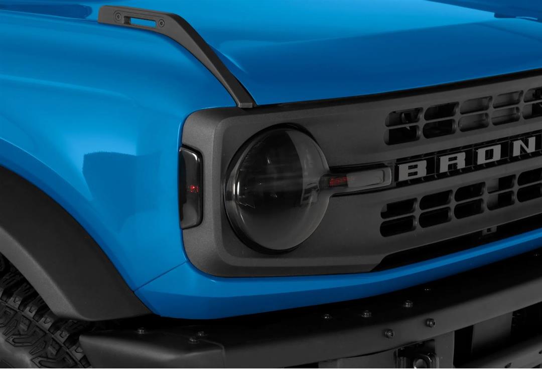 Headlight Cover Full Cover; Without Design; Smoke; Acrylic; Set Of 2; With Two Corner Marker Cover/ Mounting Hardware