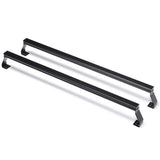 Bed Cargo Rack Cross Bar For Use With Putco VentureTEC * Bed Rack; 500 Pound Statics/ 300 Pound Dynamic/ 150 Pound Off-Road Dynamic Weight Capacity; 4 Foot Length; Powder Coated; Black; Aluminum; Set Of 2