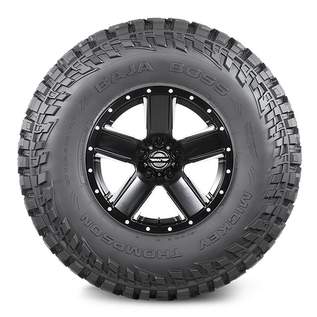 Tire LT325 x 50R22; Mud Terrain Light Truck & SUV; Steel Belted; Radial; Black Sidewall; Tubeless; Hard Asymmetrical Tread Design; 3 Ply Sidewall; Limited Warranty; Load Range F; Service Rating 127Q (3860 Pounds Max Load/ 99 MPH Speed Rating); Fits 9.0 In