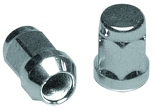 Lug Nut 14 Millimeter X 2 Thread Size; Conical Seat; Closed End Lug; 1.65 Inch Overall Length; 13/16 Inch Hex Size; Chrome Plated; Carbon Steel; Pack Of 4