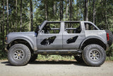 Door Panel Insert For Upper Half Door; Powder Coated; Matte Black; Steel