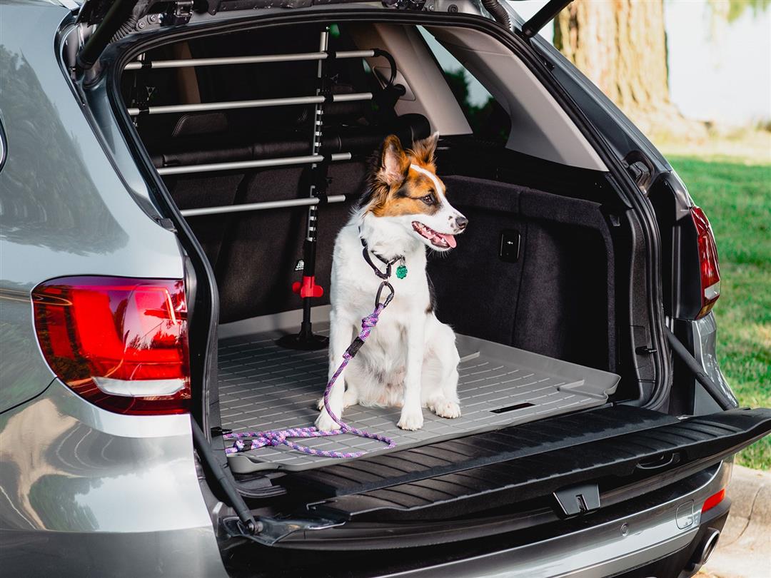 Cargo Area Liner Direct Fit; Raised Edges; Gray; Thermoplastic Elastomer (TPE) Injection Molded Material; Non-Skid
