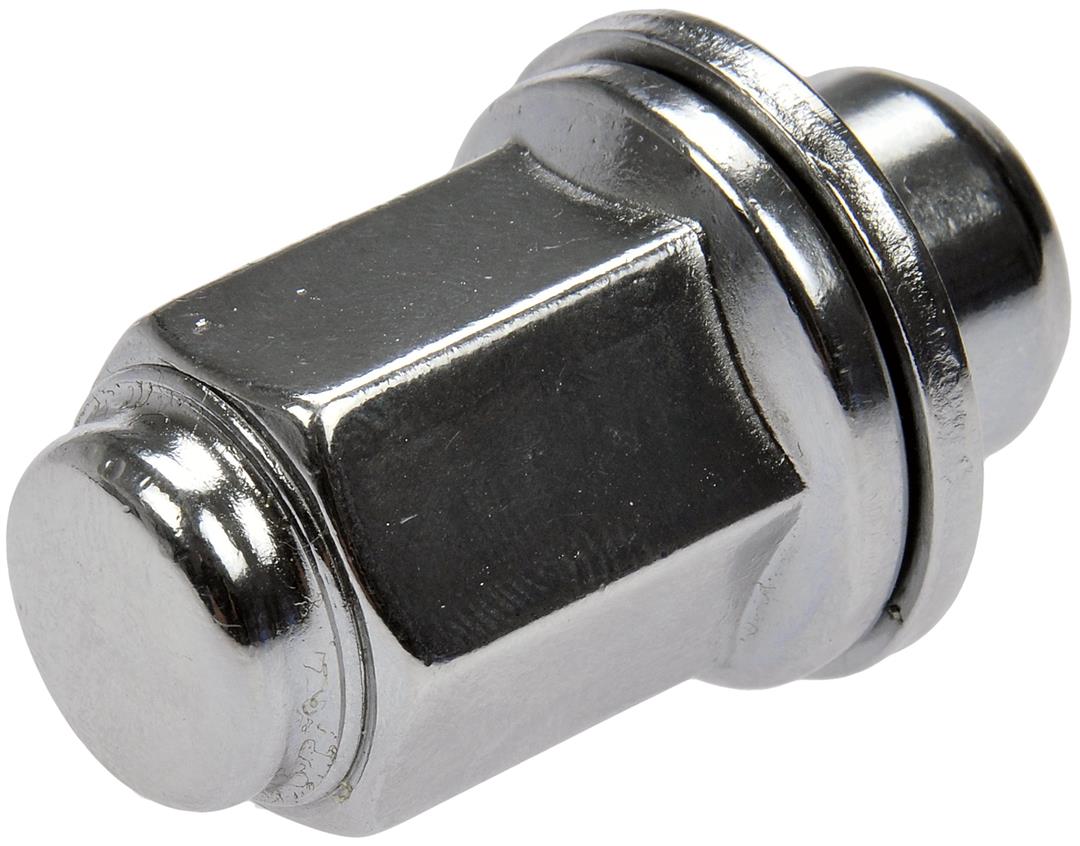 Lug Nut OE Replacement; 1.831 Inch Overall Length; 20 Millimeter Hex Size; 60 Degree Conical Seat; Boxed; Closed End; Direct Replacement; Dome Top Capped Nut; M12-1.50 Thread Size; Natural; Right Hand Thread; Set of 10; Steel