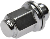 Lug Nut OE Replacement; 1.831 Inch Overall Length; 20 Millimeter Hex Size; 60 Degree Conical Seat; Boxed; Closed End; Direct Replacement; Dome Top Capped Nut; M12-1.50 Thread Size; Natural; Right Hand Thread; Set of 10; Steel
