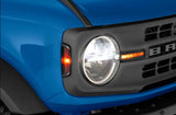 Headlight Cover Covers Daytime Running Light Only; Without Design; Clear; Acrylic; Set Of 2; With Two Corner Marker And Mounting Hardware