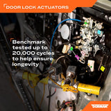 Door Lock Actuator Motor OE Replacement; Integrated