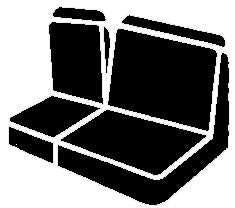 TR48-3 GRAY Seat Cover