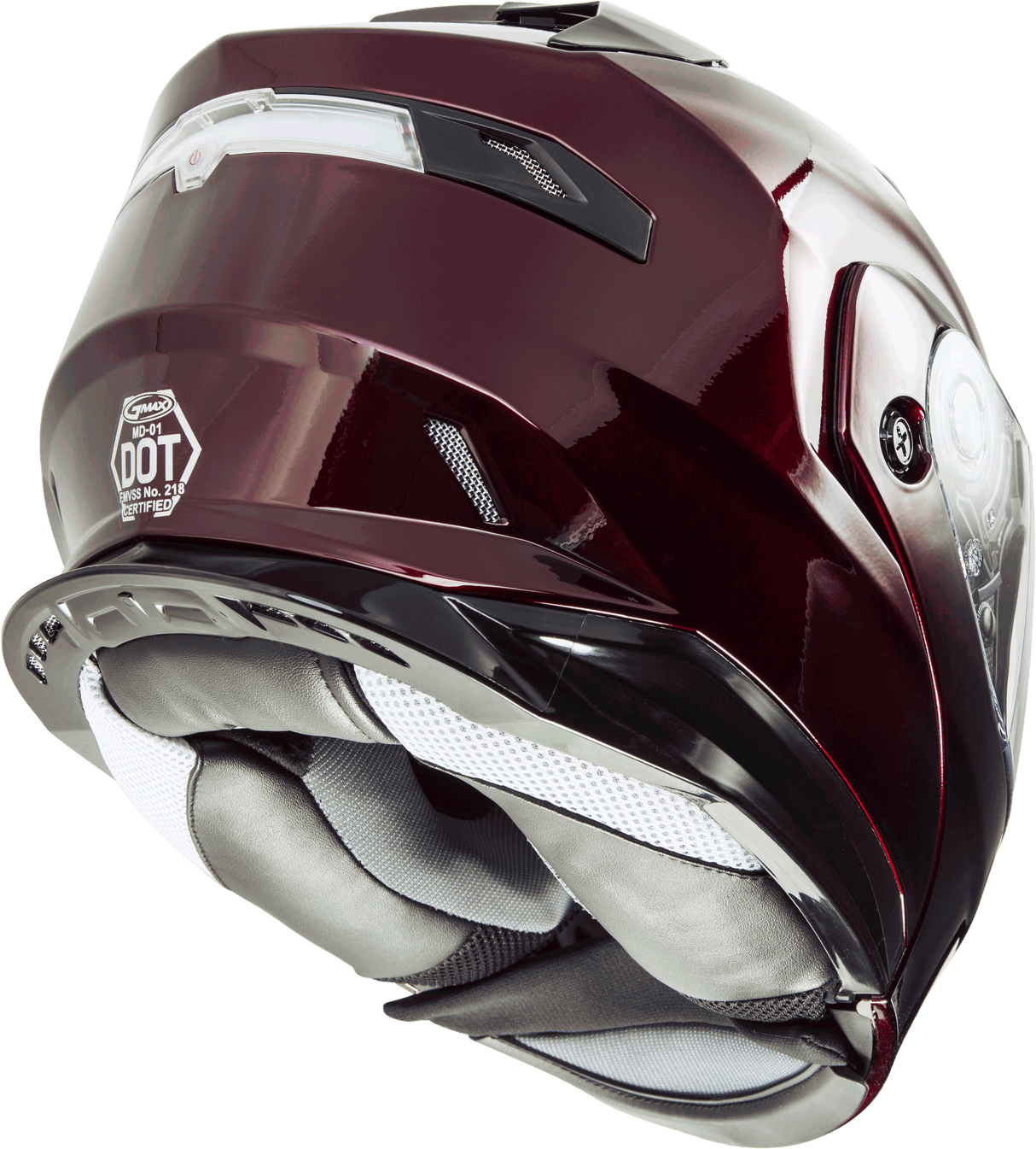 Md 01 Modular Helmet Wine Red Sm