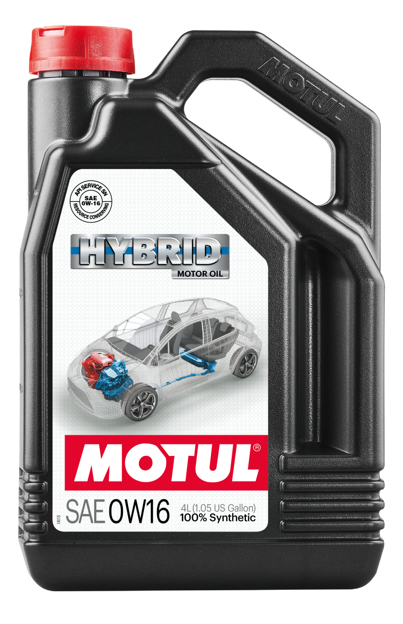 Motul 4L OEM Synthetic Engine Oil Hybrid 0W16 API SN - Case of 4