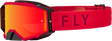 Fly Racing Fly Racing 37-51895 Zone Pro Goggle Red W/ Red Mirror/Amber Lens
