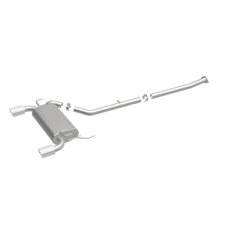 MagnaFlow Sys CB 03- Infiniti G35 Coupe 3.5L exhaust kit with dual split rear exit and polished tips.