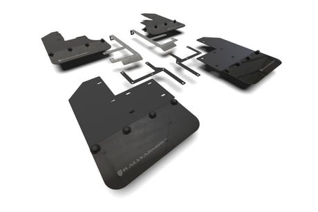 Rally Armor Jeep JT Gladiator Mojave/Rubicon black mud flap with grey logo, perfect for RV, automotive, powersports, off-road, marine, exterior, truck accessories, interior, truck bed, RV parts, Truck & Automotive, AVADA - Best Sellers