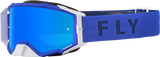 Fly Racing Fly Racing 37-51891 Zone Pro Goggle Blue W/ Sky Blue Mirror/Smoke Lens