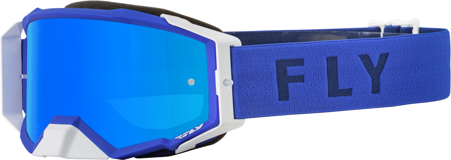 Fly Racing Fly Racing 37-51891 Zone Pro Goggle Blue W/ Sky Blue Mirror/Smoke Lens