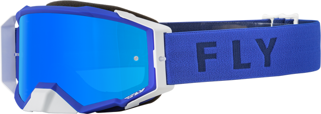 Fly Racing Fly Racing 37-51891 Zone Pro Goggle Blue W/ Sky Blue Mirror/Smoke Lens