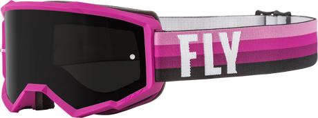 Fly Racing Fly Racing 37-51716 Youth Zone Goggle Pink/Black W/ Dark Smoke Lens
