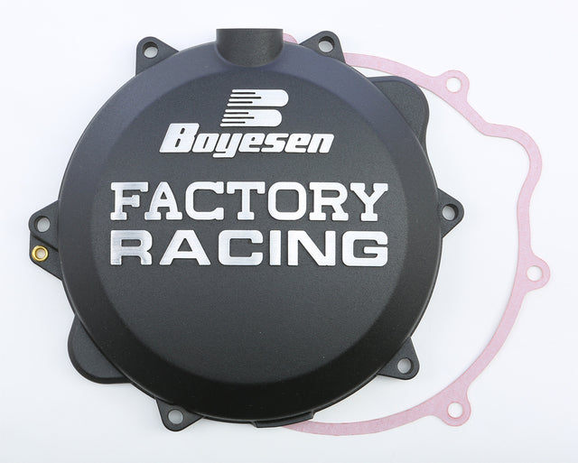 BOYESEN Factory Racing Clutch Cover Black for Powersports