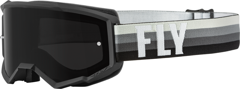 Fly Racing Fly Racing 37-51711 Youth Zone Goggle Black/Grey W/ Dark Smoke Lens