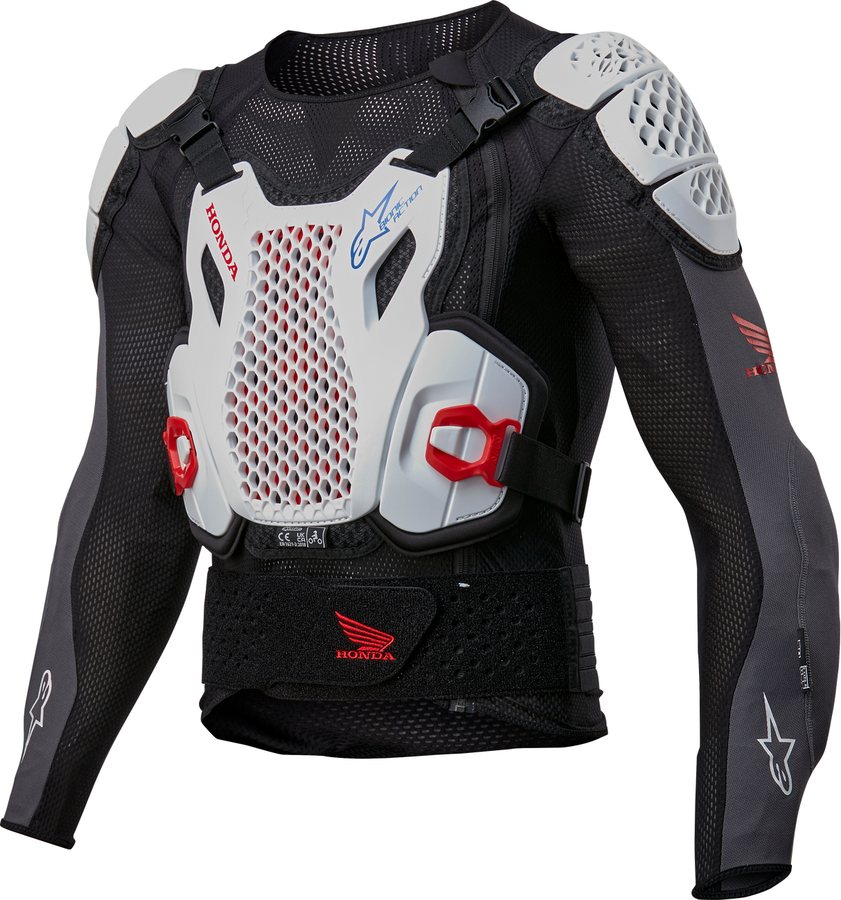 Honda Bionic + V2 Protection Jacket Blk/Wht/Blu/Br Red Sm