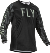 Fly Racing Fly Racing 375-524L Kinetic S.E. Tactic Jersey Black/Grey Camo Lg