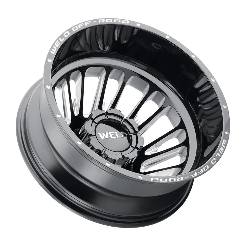 Weld W121 20X8.25 Scorch Outer 8X165.1 ET-240 BS-4.67 Gloss Black MIL 121.6