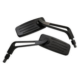 HIGHSIDER Action Mirror Pair Anodized Black for Powersports