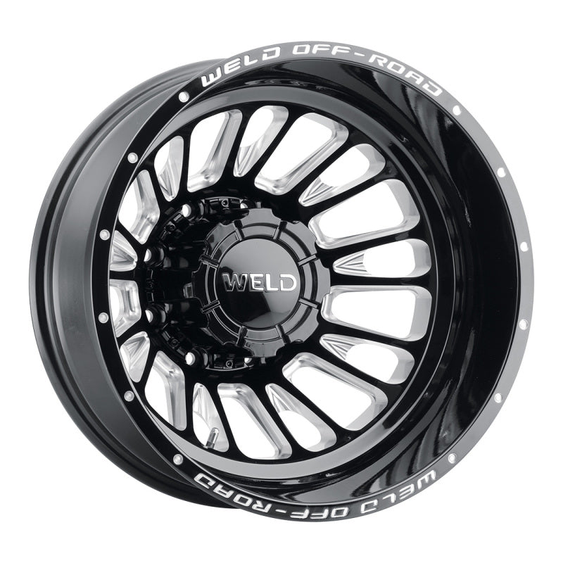 Weld W121 20X8.25 Scorch Outer 8X165.1 ET-240 BS-4.67 Gloss Black MIL 121.6