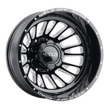 Weld W121 20X8.25 Scorch Outer 8X165.1 ET-240 BS-4.67 Gloss Black MIL 121.6