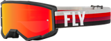 Fly Racing Fly Racing 37-51712 Youth Zone Goggle Black/Red W/ Red Mirror/Amber Lens