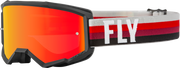 Fly Racing Fly Racing 37-51712 Youth Zone Goggle Black/Red W/ Red Mirror/Amber Lens