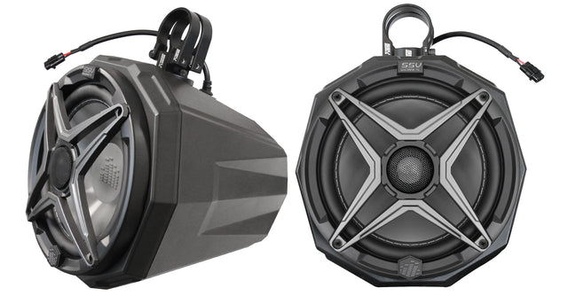 SSV WORKS 8" Cage Mount Speakers Pol for Powersports