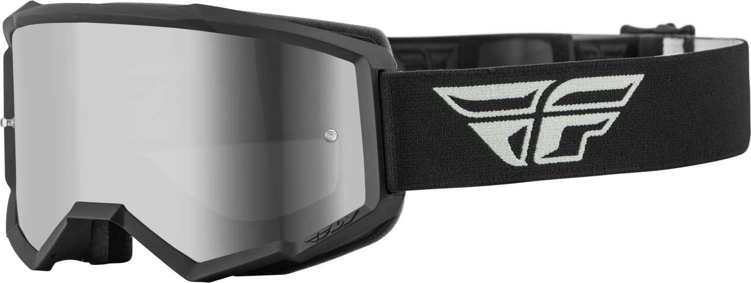 Fly Racing Fly Racing 37-51713 Youth Zone Goggle Grey/Black W/ Silver Mirror/Smoke Lens