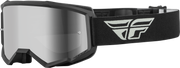 Fly Racing Fly Racing 37-51713 Youth Zone Goggle Grey/Black W/ Silver Mirror/Smoke Lens