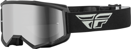 Fly Racing Fly Racing 37-51713 Youth Zone Goggle Grey/Black W/ Silver Mirror/Smoke Lens