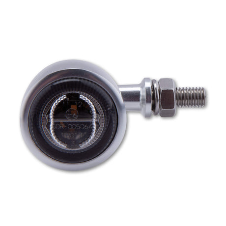 HIGHSIDER Classic X 1 Led Turn Signal Pair Smoked Lens Silver for Powersports