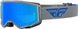 Fly Racing Fly Racing 37-51714 Youth Zone Goggle Grey/Blue W/ Sky Blue Mirror/Smoke Lens