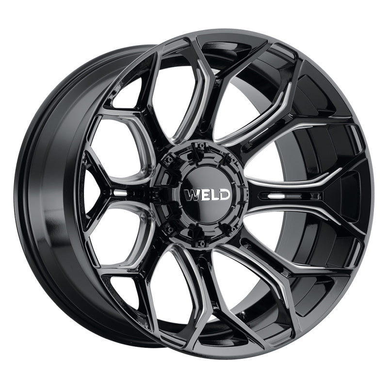 Weld W111 24X14 Gradient 8X170 ET-70 BS4.75 Gloss Black MIL 125.1