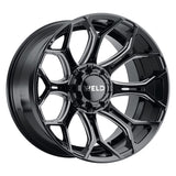 Weld W111 24X14 Gradient 8X170 ET-70 BS4.75 Gloss Black MIL 125.1