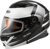 GMAX Md 01s Modular Snow Helmet Descendant Matte Blk/White Xl