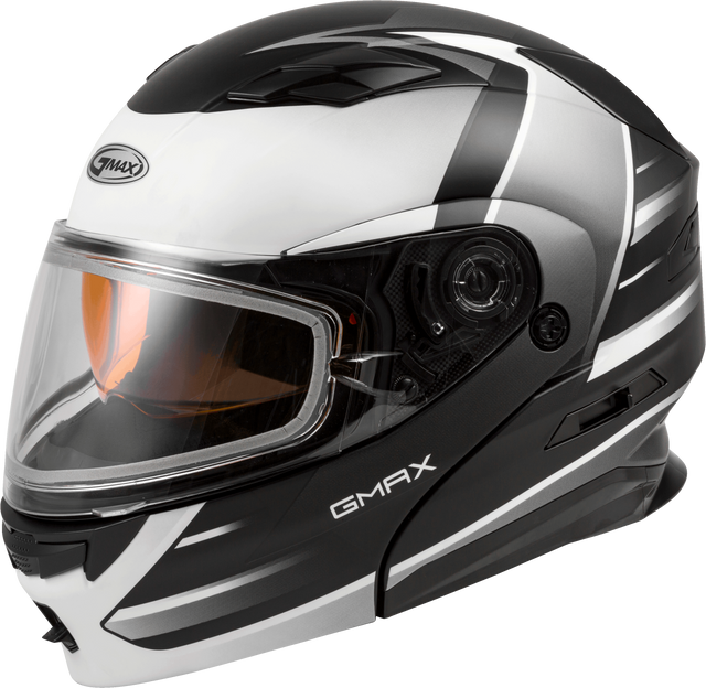 GMAX Md 01s Modular Snow Helmet Descendant Matte Blk/White Xl