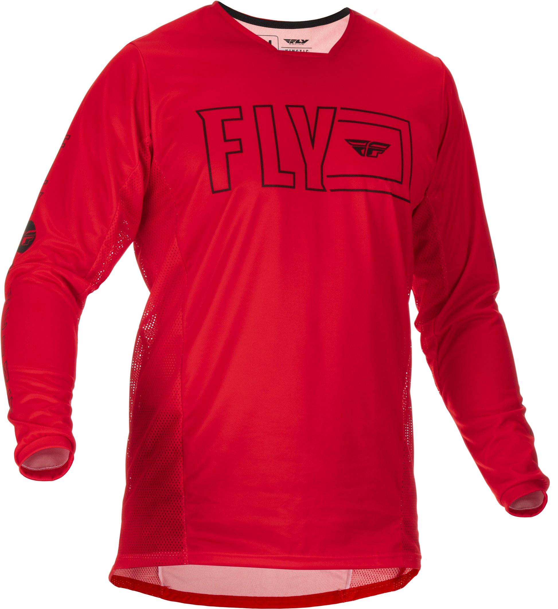 Fly Racing Fly Racing 375-423S Kinetic Fuel Jersey Red/Black Sm
